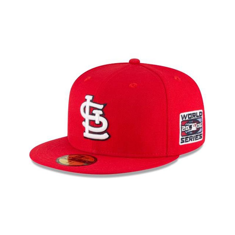 MLB St. Louis Cardinals 2006 World Series Wool 59Fifty Fitted (XJK2014) - Red New Era Caps